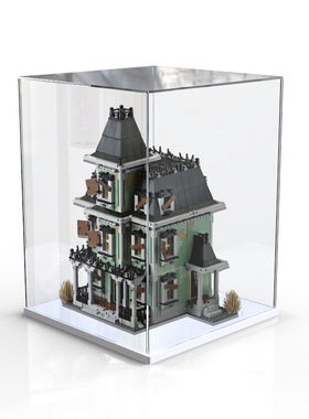 适用10228怪物战士鬼屋亚克力展示盒透明防尘盒子手办收纳盒