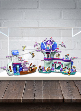 亚克力展示盒适用43215迪土尼魔法奇缘树屋积木透明收纳盒子