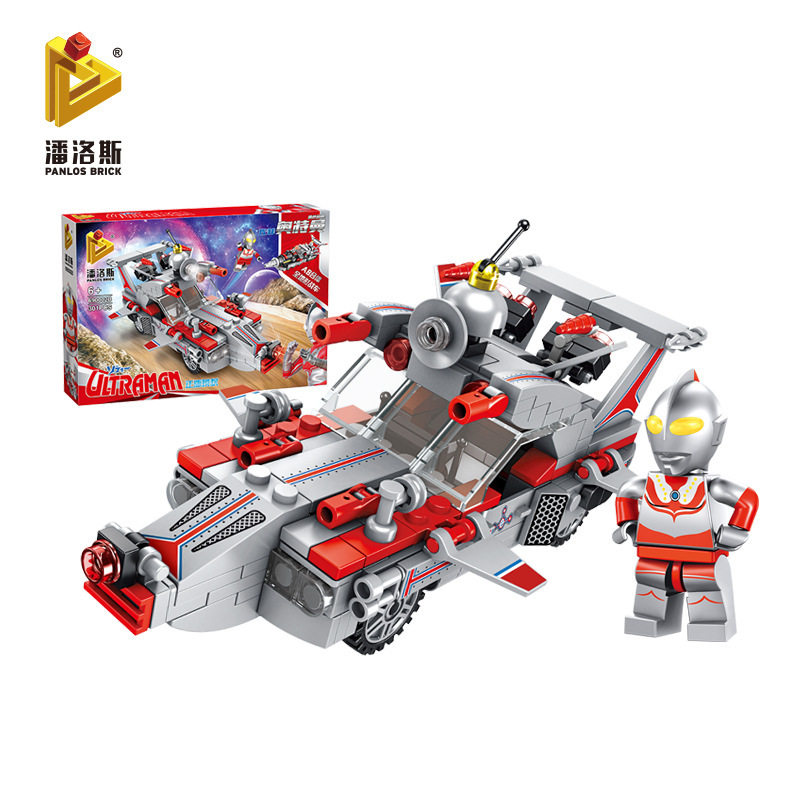 潘洛斯690002泰罗奥特曼钻地战车佐菲奥特曼星球战车拼装积木玩具