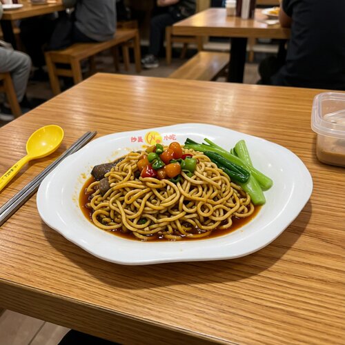 炒粉花边风密胺小吃盘