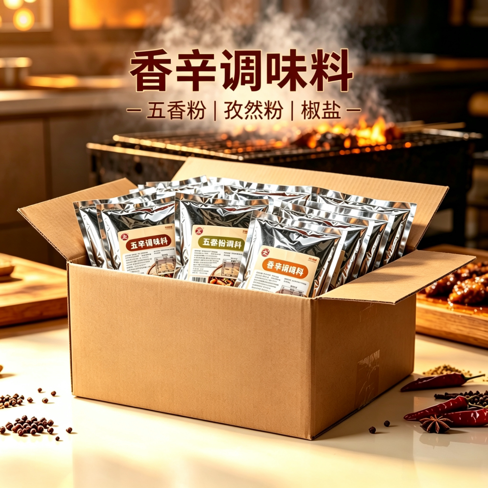 安记香辛调味料454g五香粉孜然粉椒盐调料烧烤撒料卤菜炖肉煎炸图片