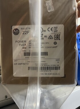 全新原装2.2kw罗克韦尔AB变频器 22F-D6P0N113议价