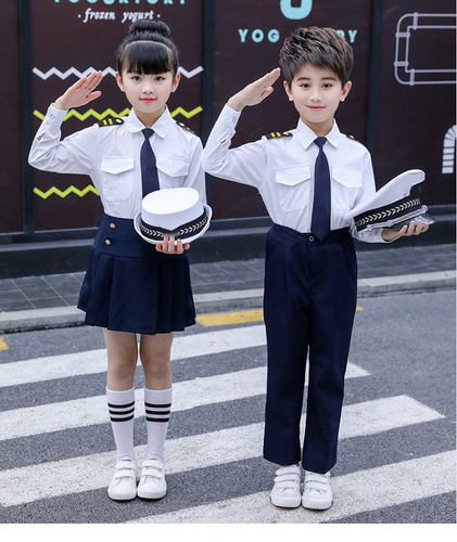 儿童小海军演出服飞行员