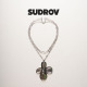 SUDROV素觉LilaMuse®丁香花系列水晶黑贝吊坠项链锁骨链新年礼物