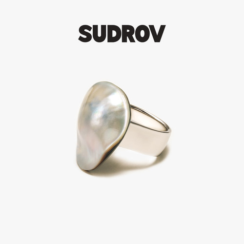 SUDROV/素觉2026S/S新品 不一样的温柔 马贝系列不规则形戒指女