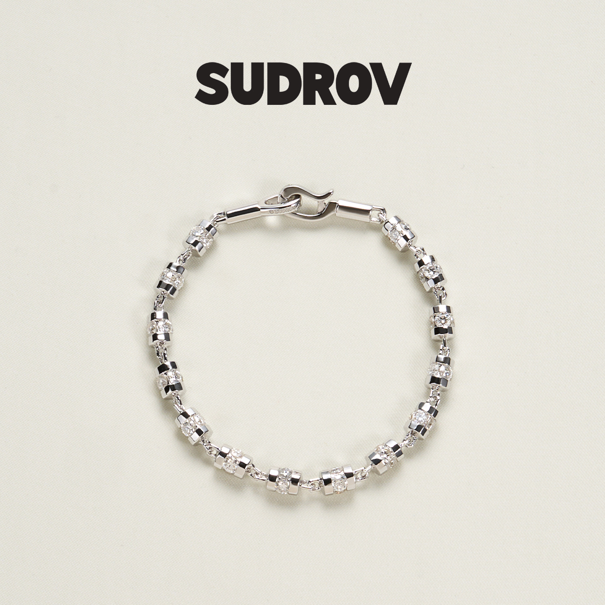 SUDROV素觉女925银莫桑石手链
