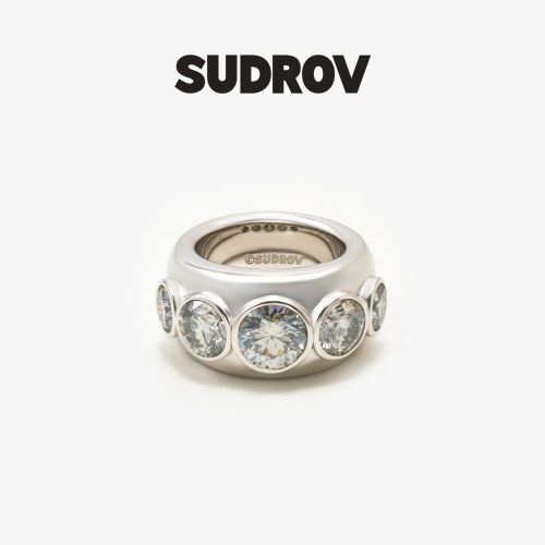 SUDROV素觉Lin Carat®克拉小姐系列光的韵律莫桑石戒指