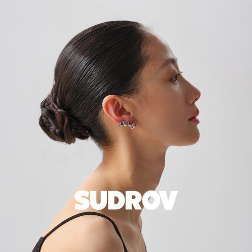 SUDROV素觉轻奢莫桑石女银耳环