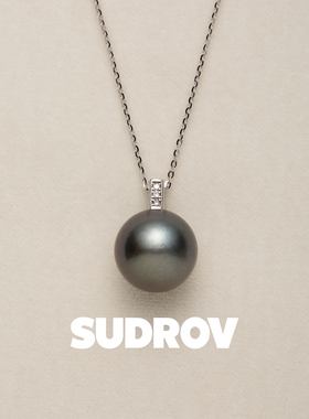 素觉海水珍珠钻石18K金项链