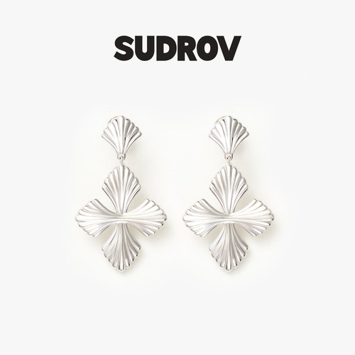 SUDROV/素觉Nature Trace™鸢尾之痕系列耳坠百搭气质耳饰耳钉女