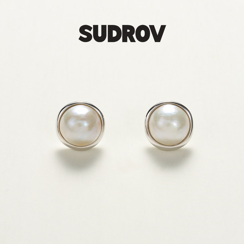SUDROV素觉马贝女气质耳钉