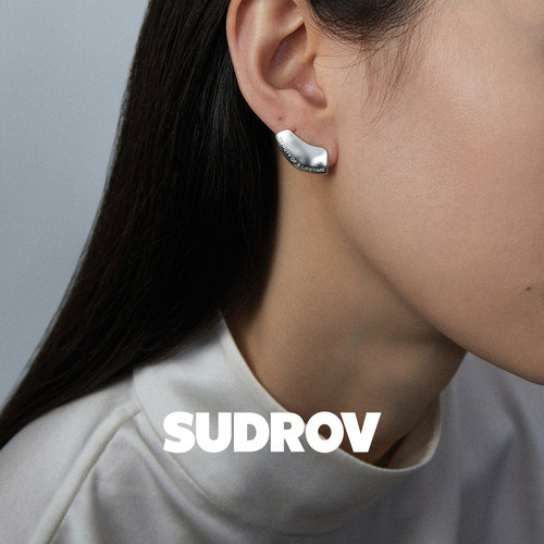 SUDROV素觉925银小众设计感耳钉