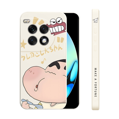 蜡笔小新适用一加ace3pro手机壳新款1+ACE3Pro硅胶保护套PJX110全包防摔软壳oneplus直边液态个性创意女款