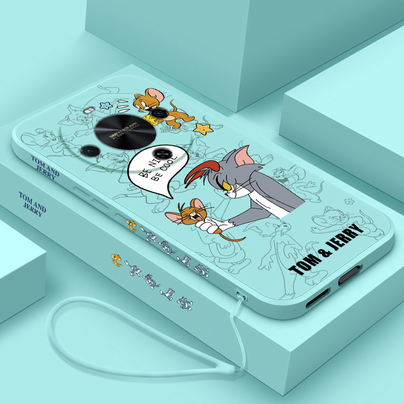 适用华为畅享70x活力版手机壳卡通猫和老鼠畅想70x活力版硅胶保护套BRE-AL00a全包防摔7ox液态个性创意男女款