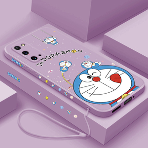 适用于三星GalaxyS20+手机壳哆啦A梦s20plus新款液态硅胶盖乐世s20fe直边个性创意男女款s20ultra全包防摔