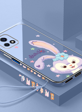 iqoou3手机壳iqoou3x星黛露vivo可爱简约iqu3女款芭蕾兔iq00u3电镀直边硅胶套u3外软壳5g全包V2143A超薄防摔