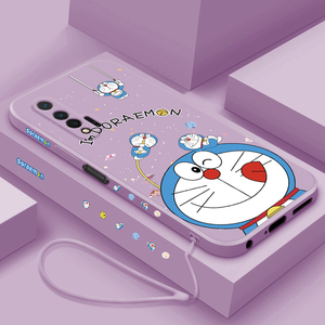 适用于华为nova6手机壳新款液态硅胶nova6se保护套5G卡通直边创意哆啦A梦novo6全包防摔男女款4g超薄简约软壳