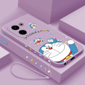 哆啦A梦适用vivoy200手机壳液态硅胶VIVOY200新款卡通保护套v1v0Y两百女款潮牌防摔V2343A全包简约创意