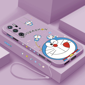适用于努比亚红魔9pro十手机壳新款液态硅胶9pro+保护套8pro卡通创意哆啦A梦Nubia可爱男女款NX769J全包防摔