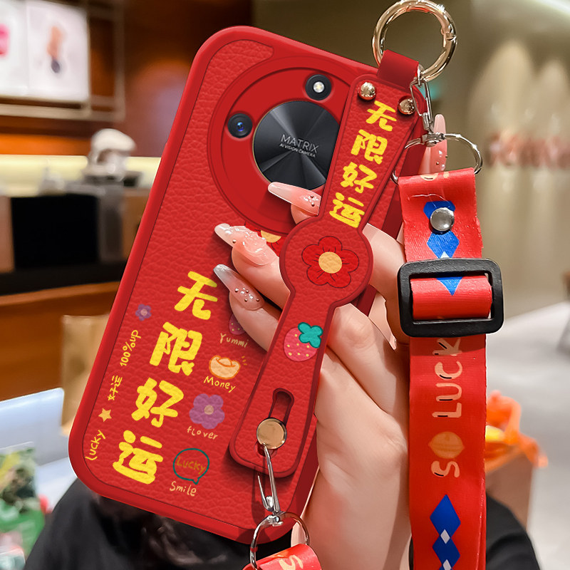 荣耀x50手机壳新款x505g无限好运honor华为荣耀x50小羊皮x50i腕带x40支架x40i硅胶x40gt全包x30防摔x30i外壳怎么看?