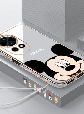 适用于华为nova12手机壳新款nova12pro卡通米奇nova11se直边电镀轻奢防摔11ultra潮牌简约novo男女款