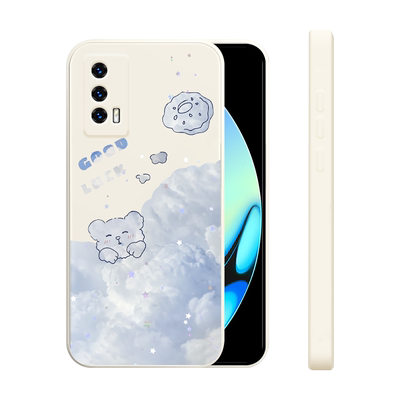 iqooneo5s手机壳新款云朵兔子小熊iqooneo5活力版男女款液态硅胶iq00neo5全包防摔vivo手机套iqooneo5se外壳