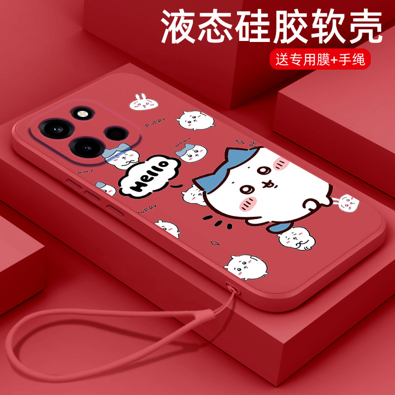 Hello小八适用一加turbo6手机壳新款1+Turbo6V液态硅胶保护套oneplus镜头全包防摔PLU110时尚简约男女款