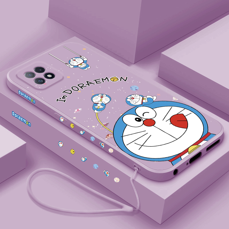 适用于oppoa72手机壳新款液态硅胶a7x保护套x8镜头全包防摔ace2直边个性创意男女款0pp0超薄可爱哆啦A梦