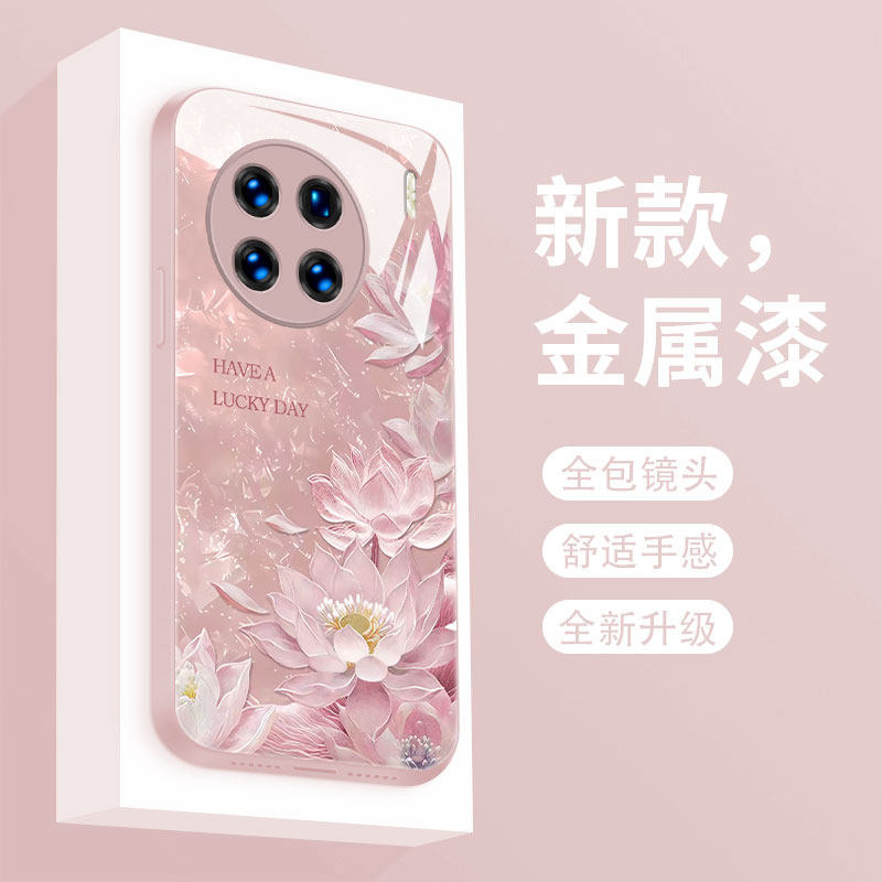 液态玻璃适用vivox90pro+手机壳新款v1v0x90s保护套x80pro网红超火莲花VIVOX70Pro十全包高级防摔女款