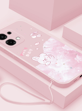 适用oppoa6pro手机壳液态新款OPPOA6 MAX硅胶保护套超薄可爱云中小兔A6GT超火女款0pp0a6i全包防摔软壳