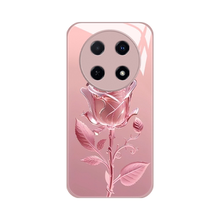 适用wiko hi畅享70pro手机壳新款嗨畅想60个性简约玫瑰花60x液态玻璃TLAN19女款防摔60S潮牌创意