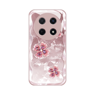 适用wiko hi畅享70pro手机壳新款华为畅享70s个性简约四叶草畅想七十液态玻璃TLAN19女款防摔畅想7oz潮牌创意