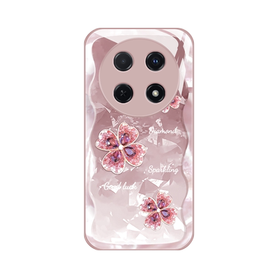 适用wiko hi畅享70pro手机壳新款华为畅享70s个性简约四叶草畅想七十液态玻璃TLAN19女款防摔畅想7oz潮牌创意