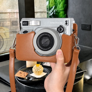 适用于拍立得wide400相机包复古富士instax wide 400收纳包宽幅相机套壳包斜挎保护包相册配件保护套曝光神器