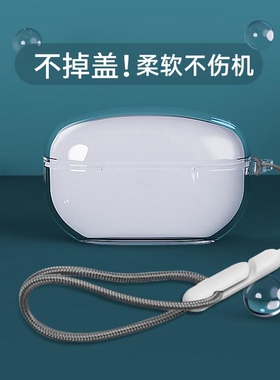 适用索尼WF-1000XM6/5/4/3保护套SONY无线降噪蓝牙耳机LinkBuds S透明保护壳xm5防摔耳机套4可爱耳机软壳挂绳