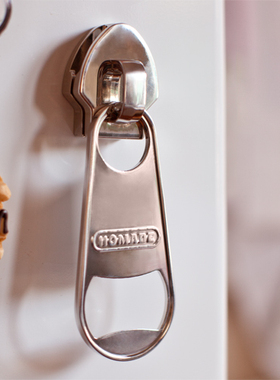 thumbs Up拉链头造型创意啤酒开瓶器礼品带冰箱贴个性启瓶器起子