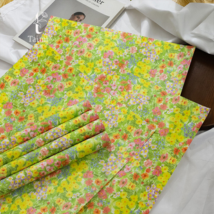 苔米 春日油彩花鲜花包装纸风华纸花束包花硬挺造型卡纸花艺材料