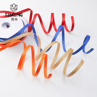 苔米 新年装饰硬挺飘带年宵花福桶搭配造型缎带花艺花店包装材料