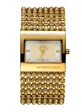 JOJO手表女时尚潮流简约大表盘女士手表方形防水精钢带石英表女表