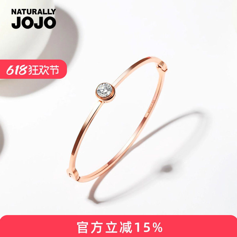 JOJO手镯女玫瑰金韩版气质简约个性学生百搭手环饰品正品闺蜜手链