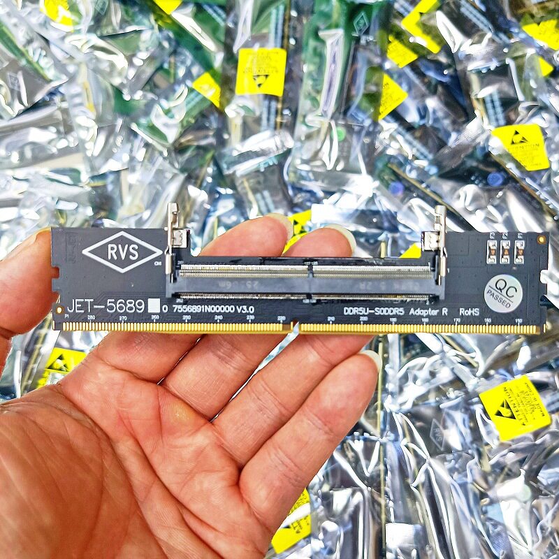 笔记本DDR5内存条测试转换卡笔记本内存DDR5转台式机DDR5用转接卡图片