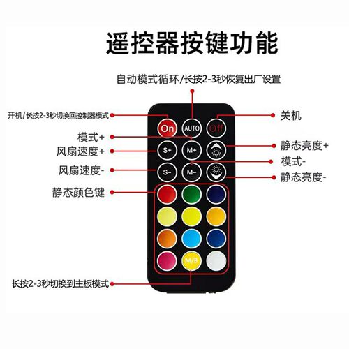 电脑台式机箱风扇argb控制器6pin接口神光同步10+2无线遥控集线器