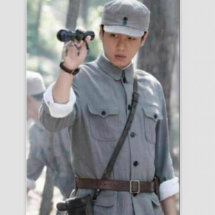 成人红军演出服棉麻新四军舞蹈服长征衣服纯棉八路军抗战影视服装