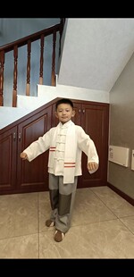 现代京剧沙家浜服装郭建光舞台表演服儿童学校学生活动比赛演出服