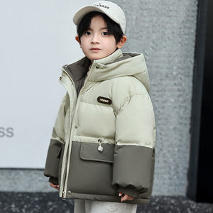 巴拉品牌儿童羽绒服男童2024新款中小童宝宝冬季女童短款加厚外套