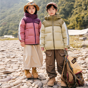 巴拉品牌儿童羽绒服女童2023新款中大童洋气加厚男童冬装外套童装