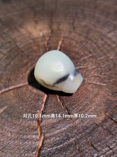 天然和田玉新疆籽料青花三通佛头文玩手串佛串珠串配珠配饰DIY