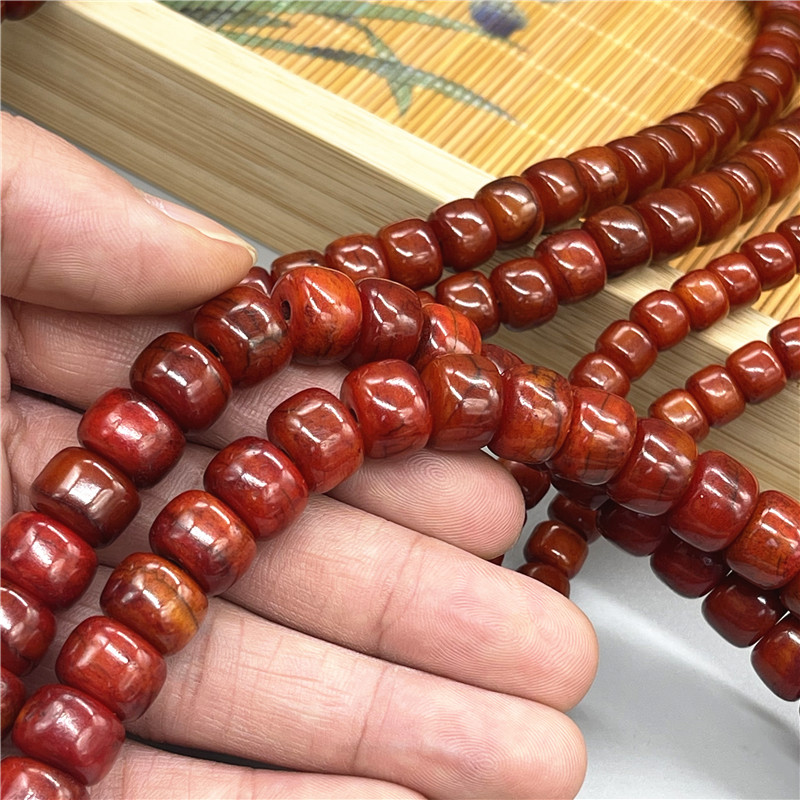 保真西藏天然牦牛骨佛珠念珠手链