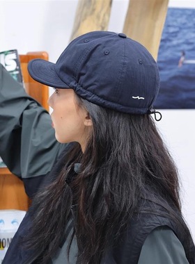 THOBE棒球OO帽大头围防晒帽子男鸭舌帽女夏季H短檐帽日系软檐灰色