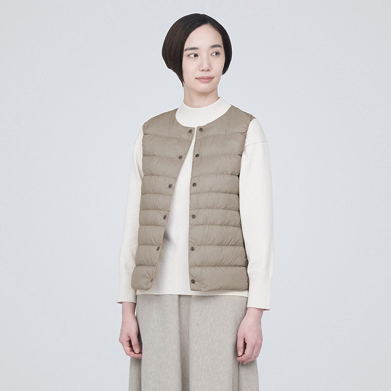 ��ӡ��Ʒ MUJI Ůʽ�������ޱ�Яʽ������������Ůװ�ڵ���ů 200Ԫ